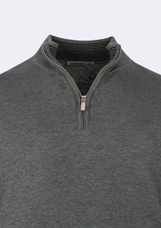 Dark Grey Melange Knitwear