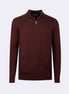 Dark Burgundy Melange Knitwear