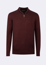 Dark Burgundy Melange Knitwear