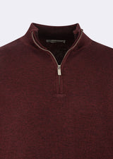 Dark Burgundy Melange Knitwear