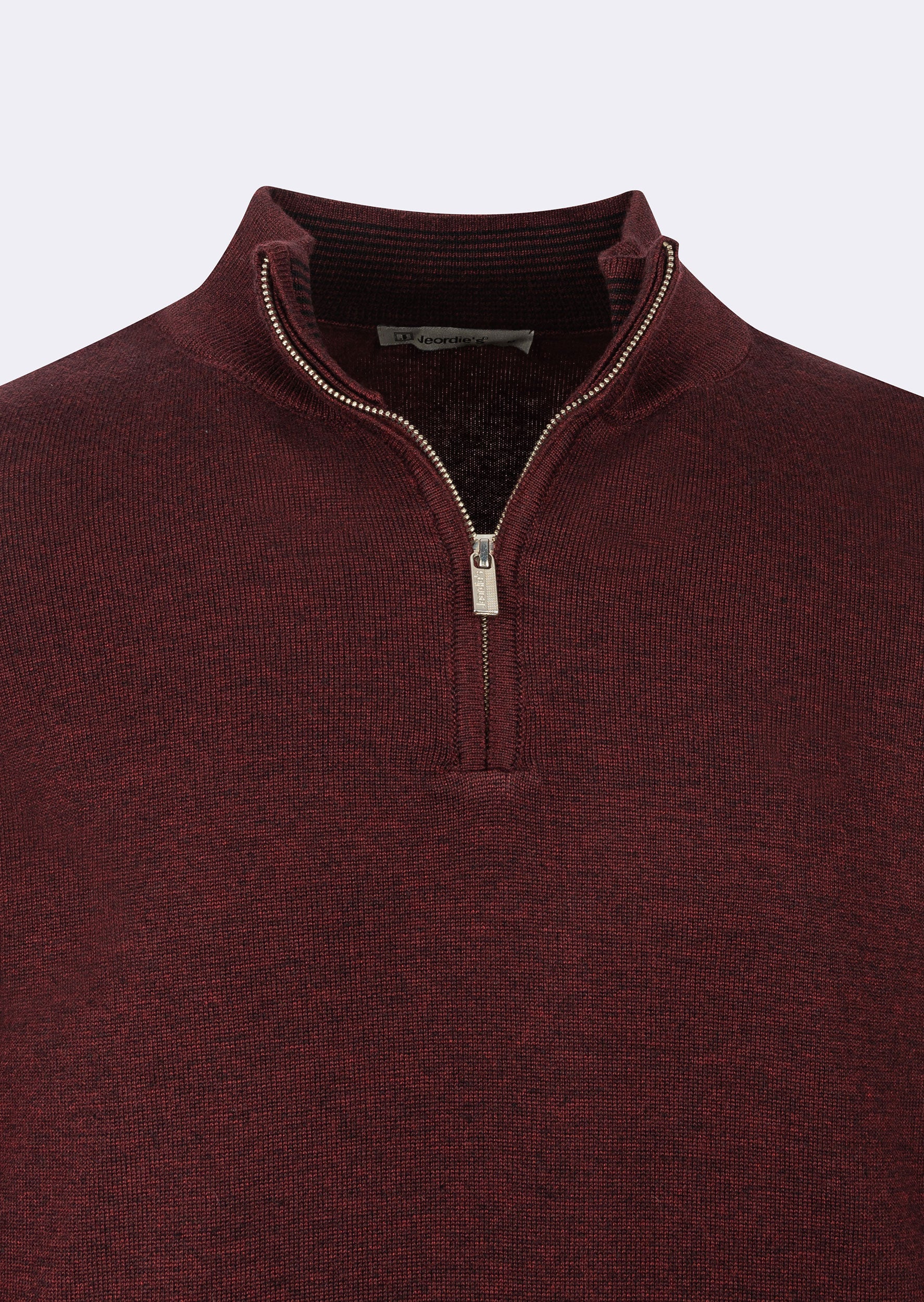 Dark Burgundy Melange Knitwear