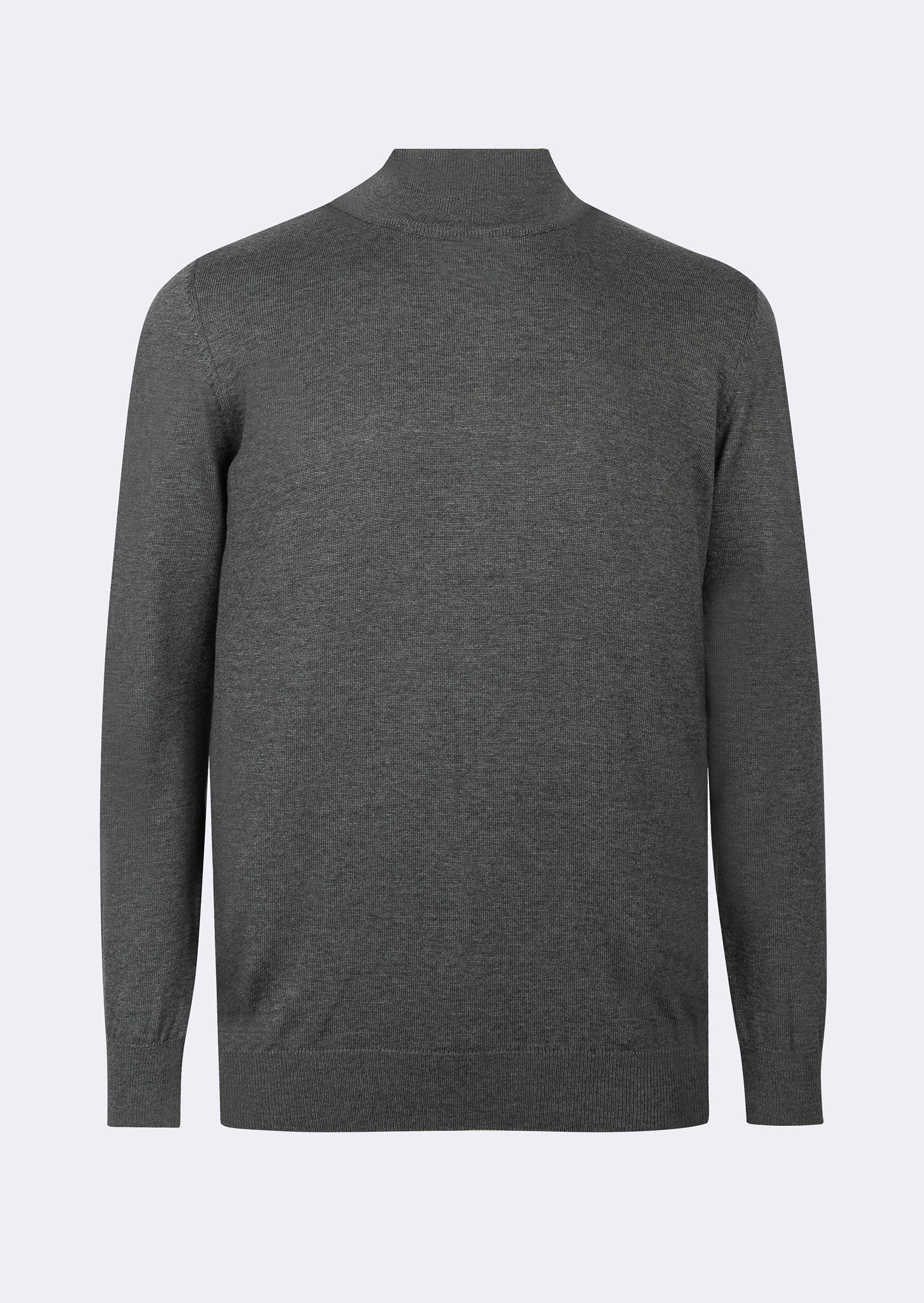 Dark Grey Melange Knitwear
