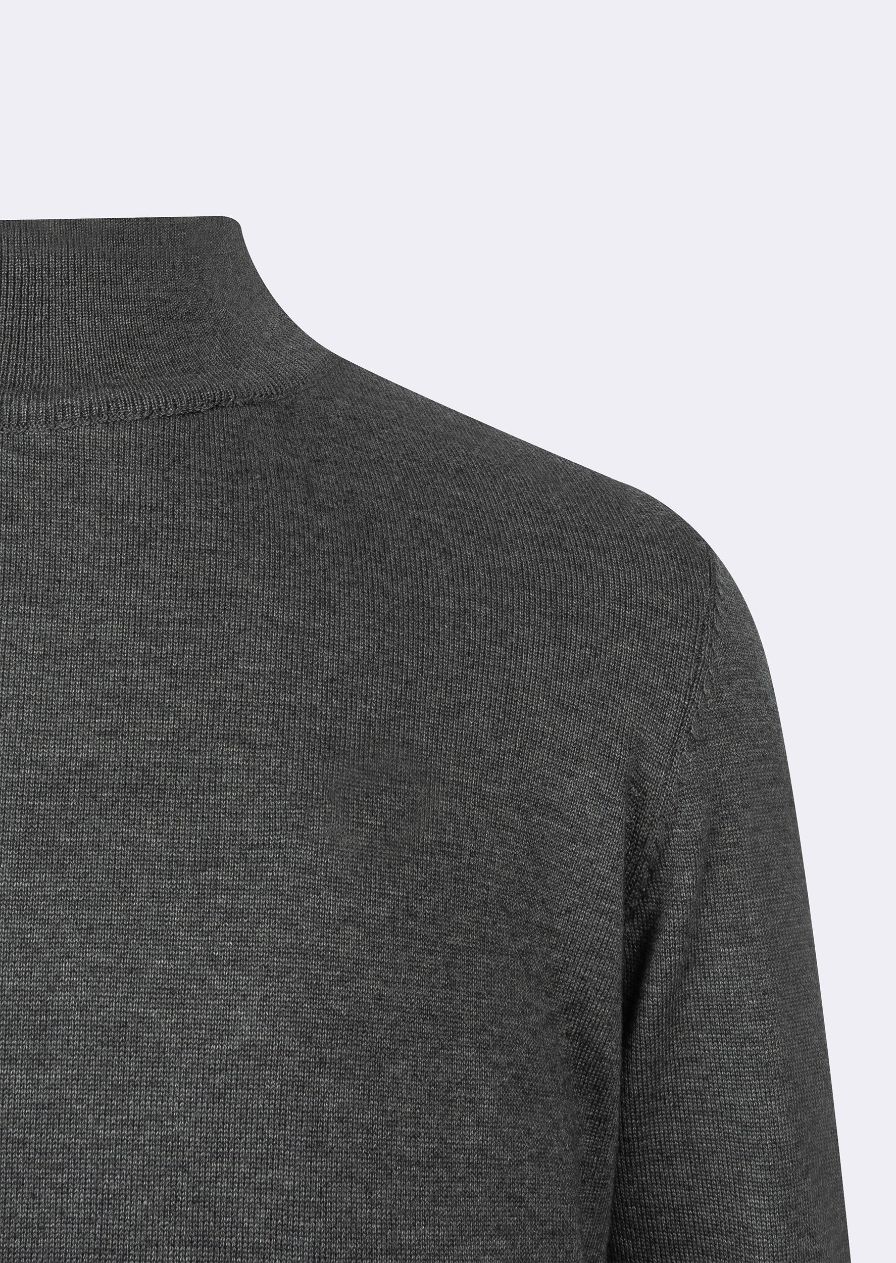 Dark Grey Melange Knitwear