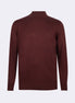 Dark Burgundy Melange Knitwear