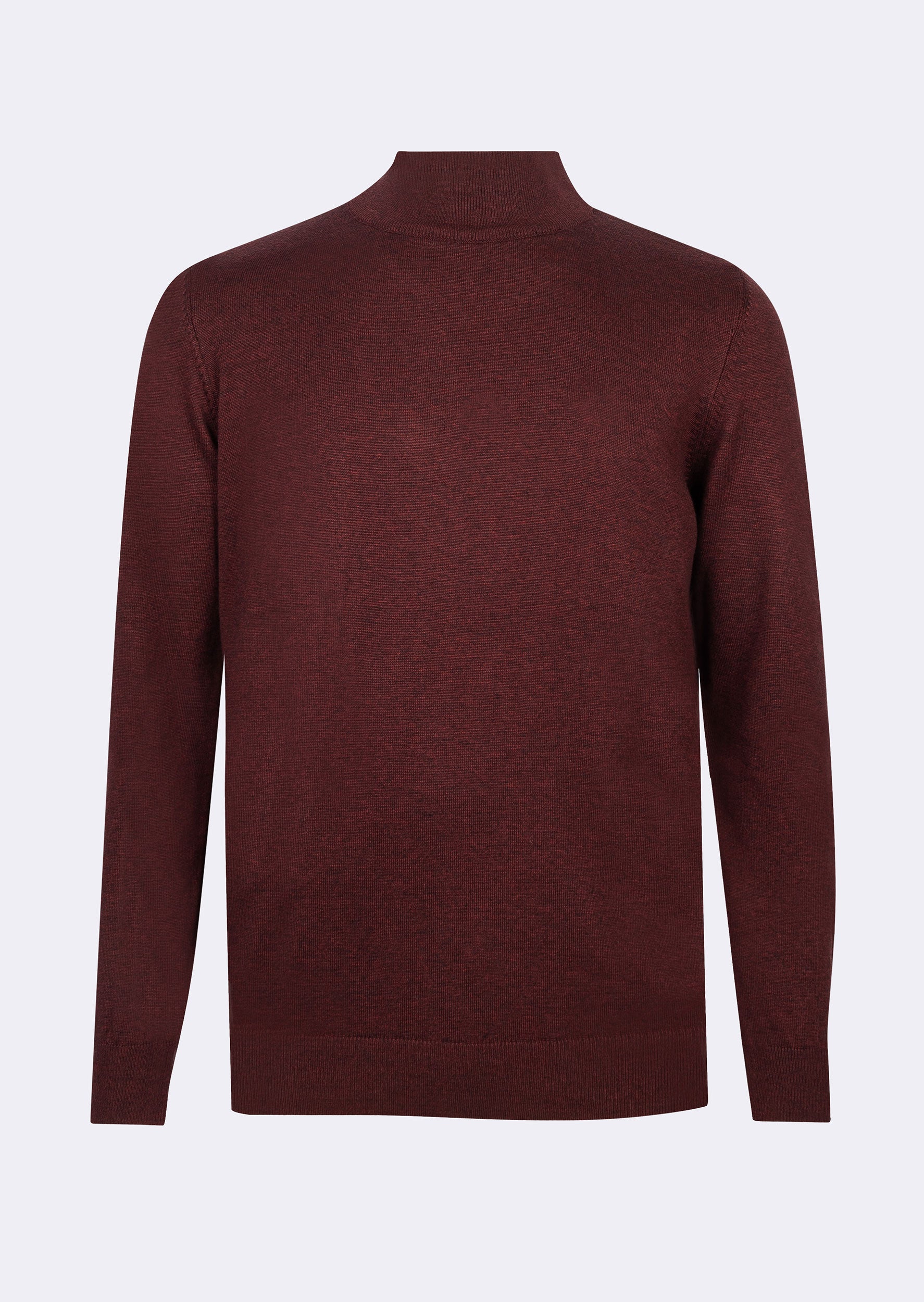 Dark Burgundy Melange Knitwear