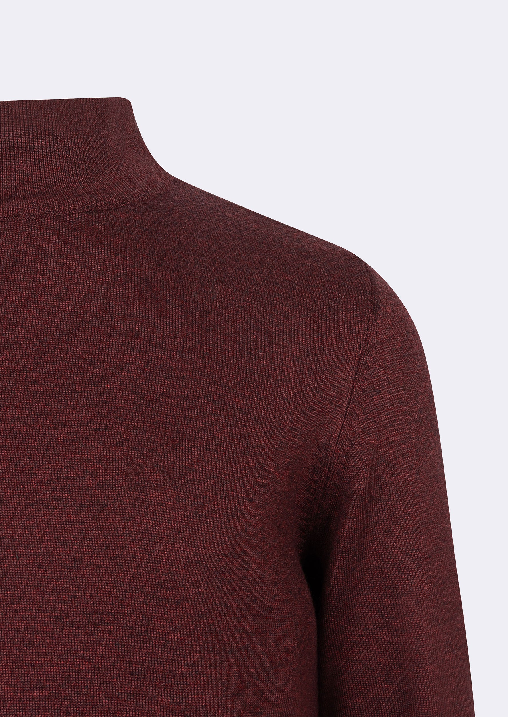 Dark Burgundy Melange Knitwear