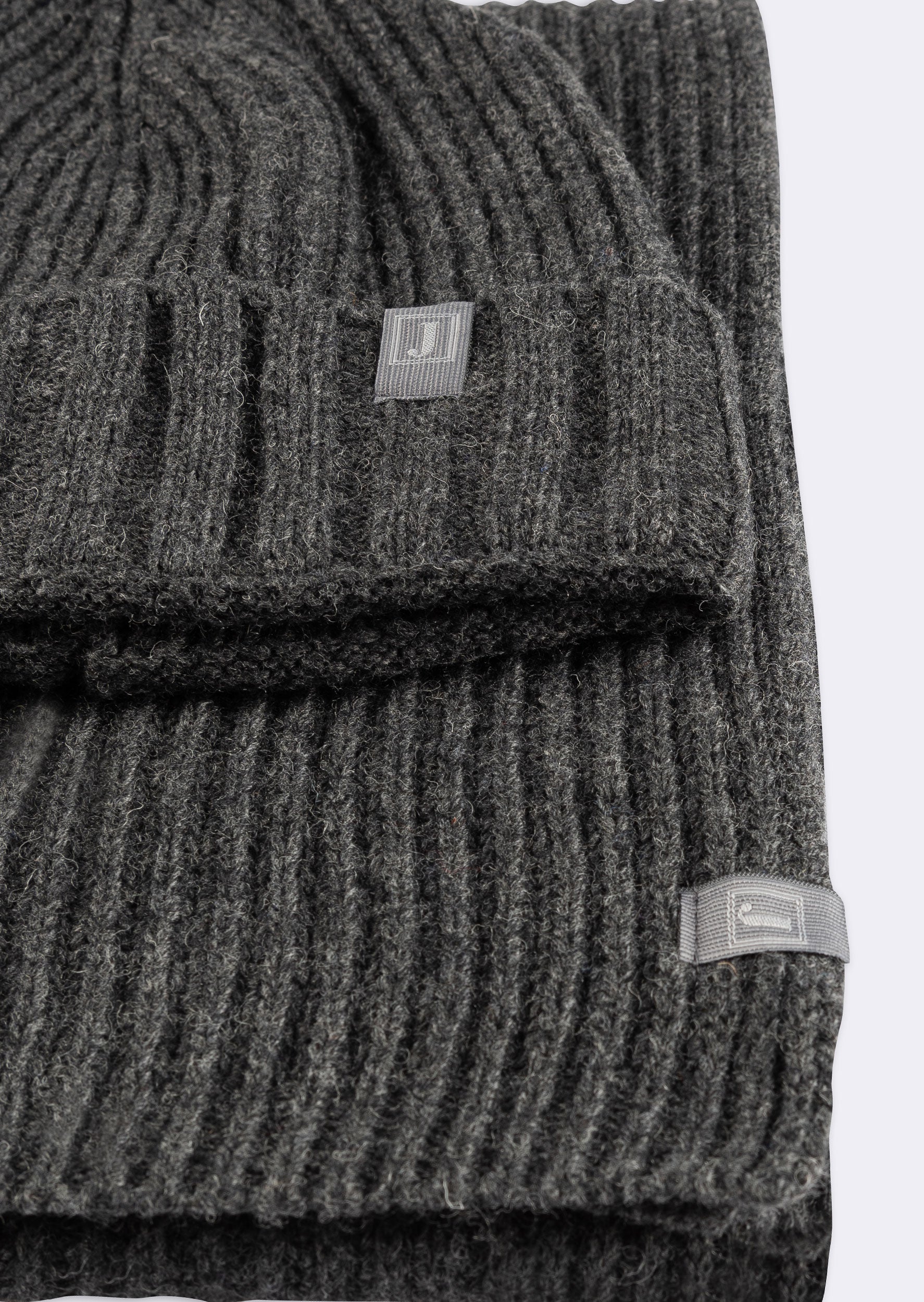 Anthracite Scarf & Beanie Set
