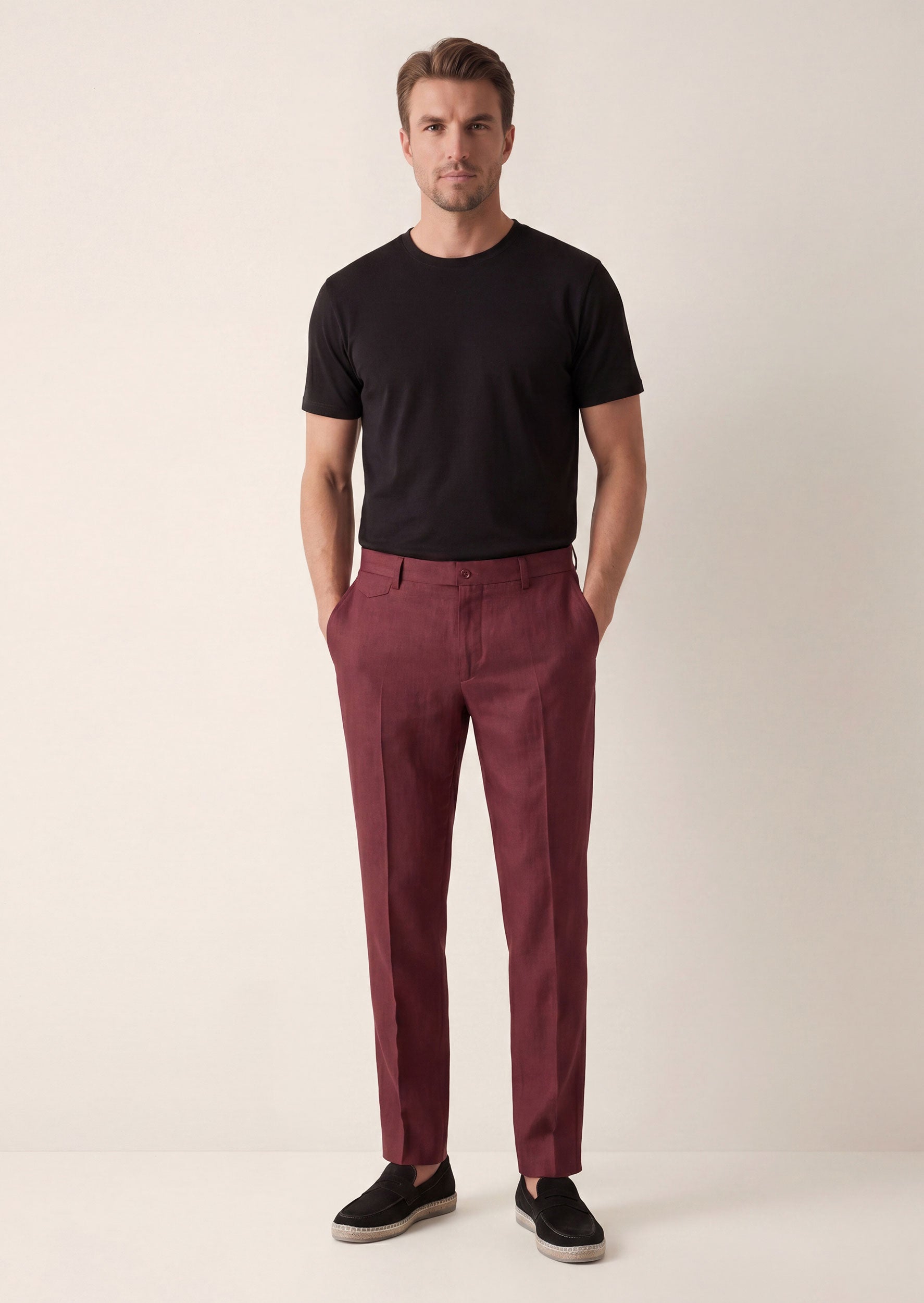 Burgundy Chino & Casual Pant