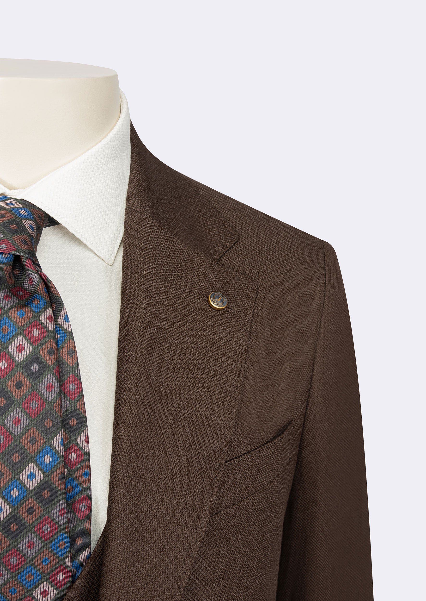 Brown Three-Piece Suit