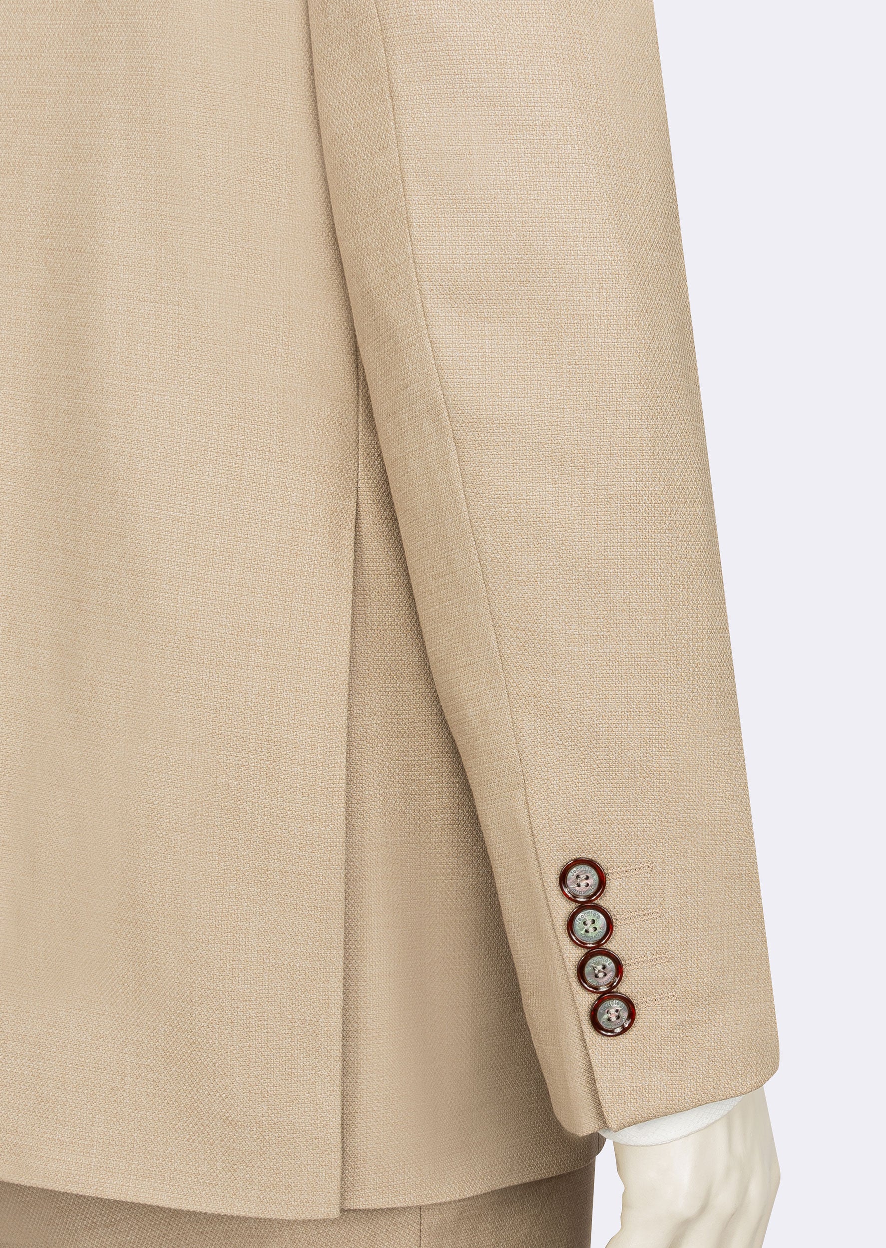 Beige Three-Piece Suit