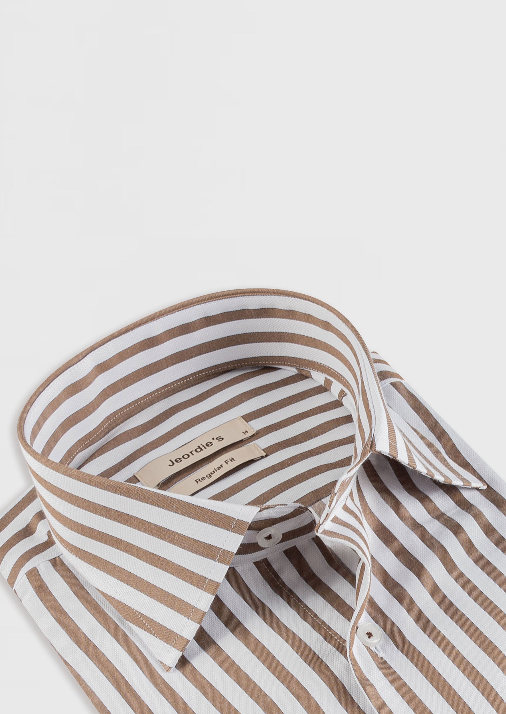 White - Brown Long Sleeve Shirt