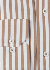 White - Brown Long Sleeve Shirt