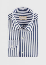 White - Navy Long Sleeve Shirt