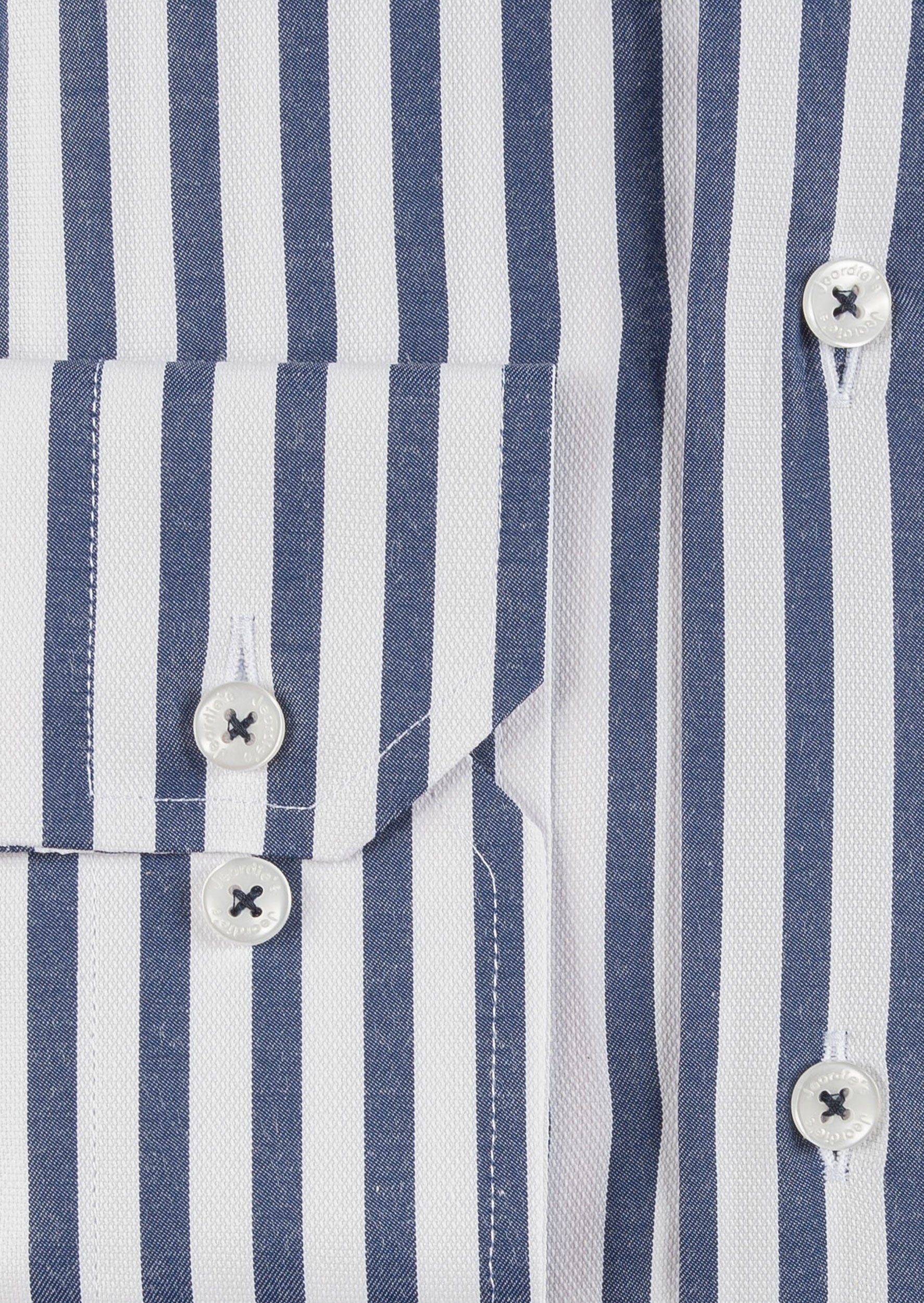 White - Navy Long Sleeve Shirt