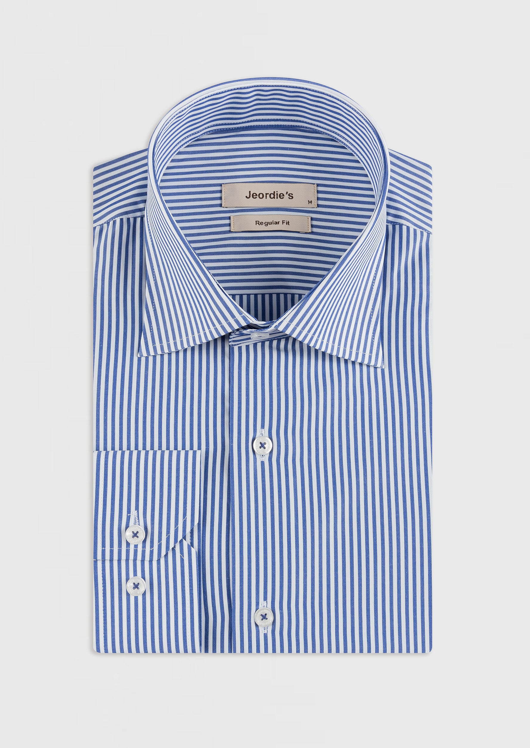 White - Navy Long Sleeve Shirt