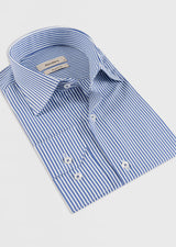 White - Navy Long Sleeve Shirt