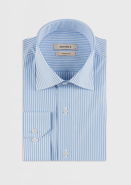 White - Blue Long Sleeve Shirt