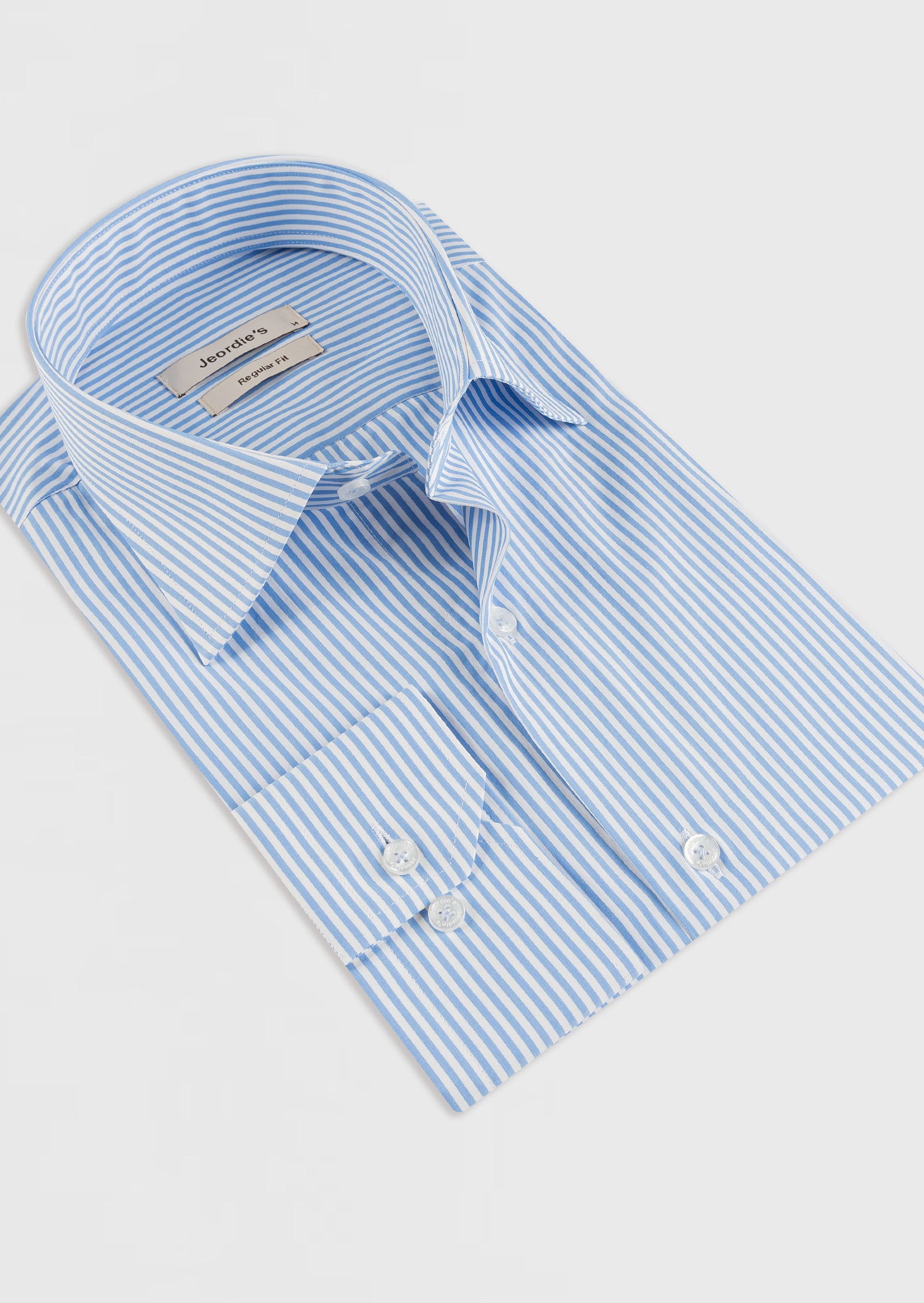 White - Blue Long Sleeve Shirt