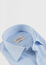 White - Blue Long Sleeve Shirt