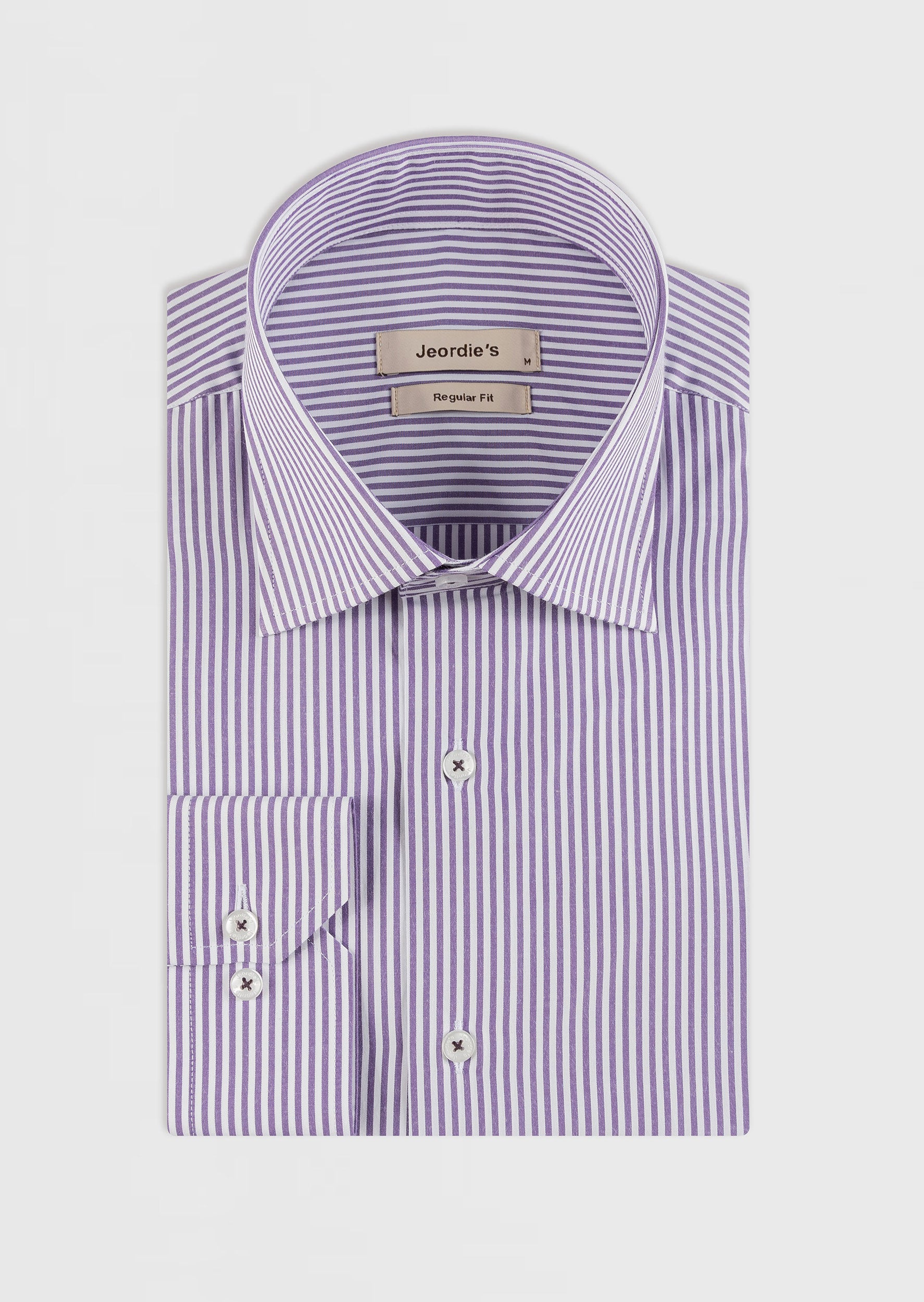 White - Purple Long Sleeve Shirt