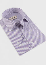 White - Purple Long Sleeve Shirt