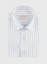 White - Navy Long Sleeve Shirt