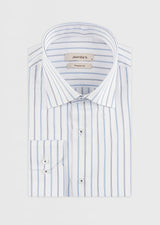 White - Navy Long Sleeve Shirt