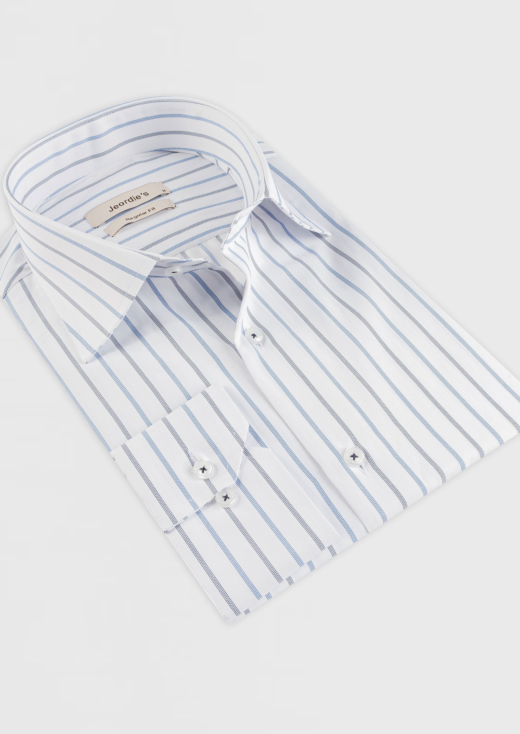 White - Navy Long Sleeve Shirt