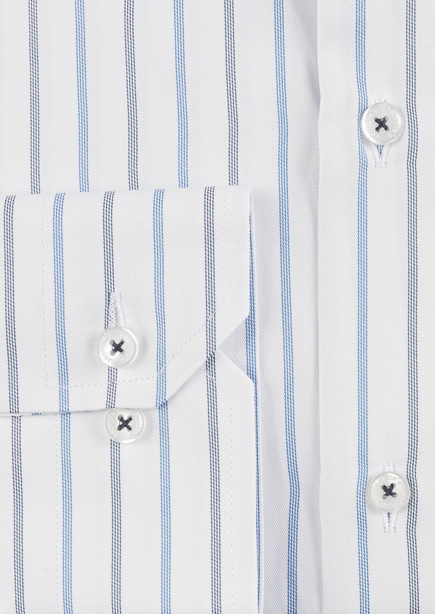 White - Navy Long Sleeve Shirt