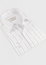 White - Beige Long Sleeve Shirt