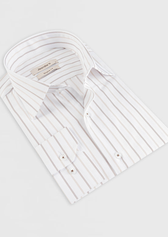 White - Beige Long Sleeve Shirt