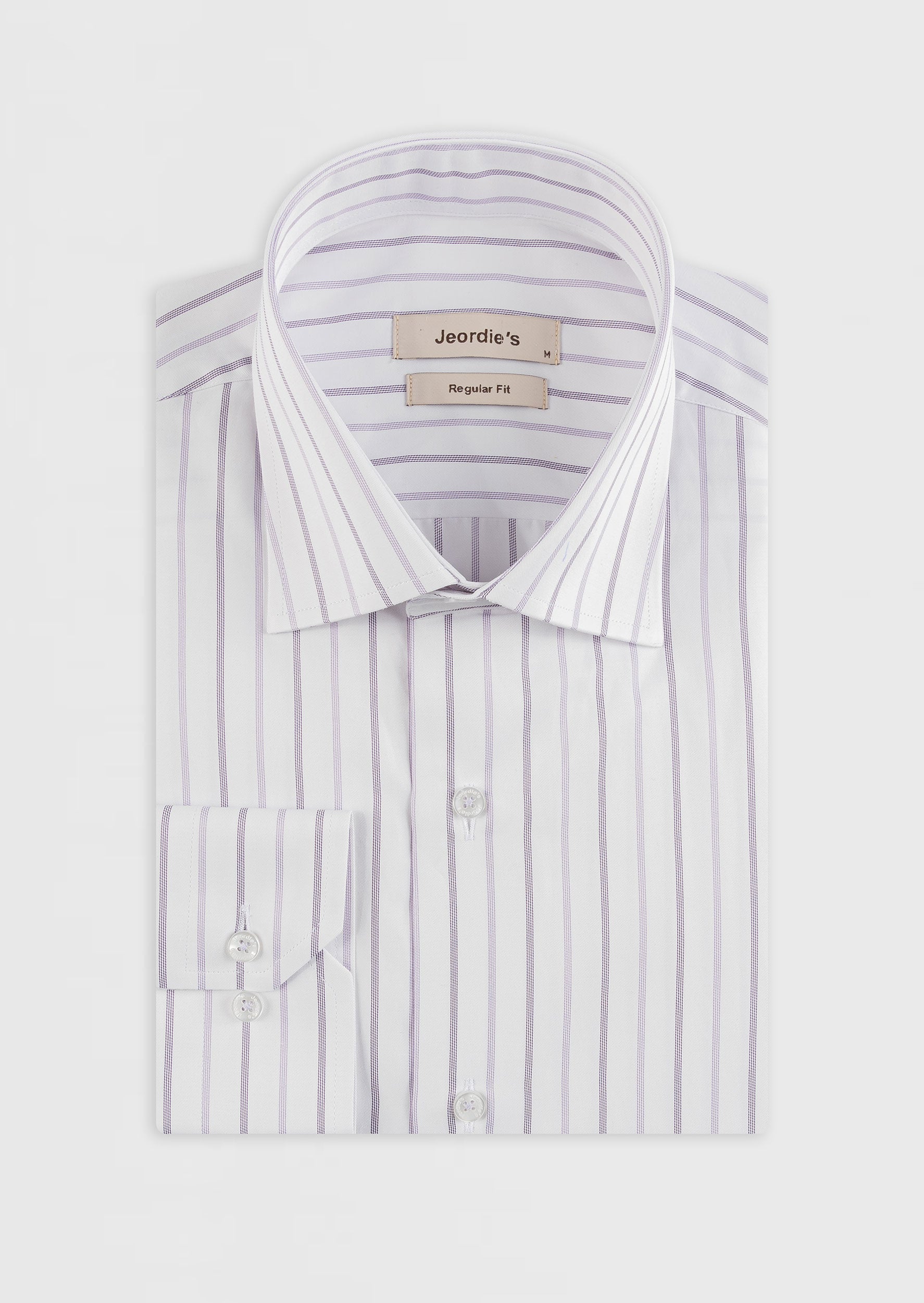 White - Purple Long Sleeve Shirt