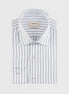 White - Navy Long Sleeve Shirt