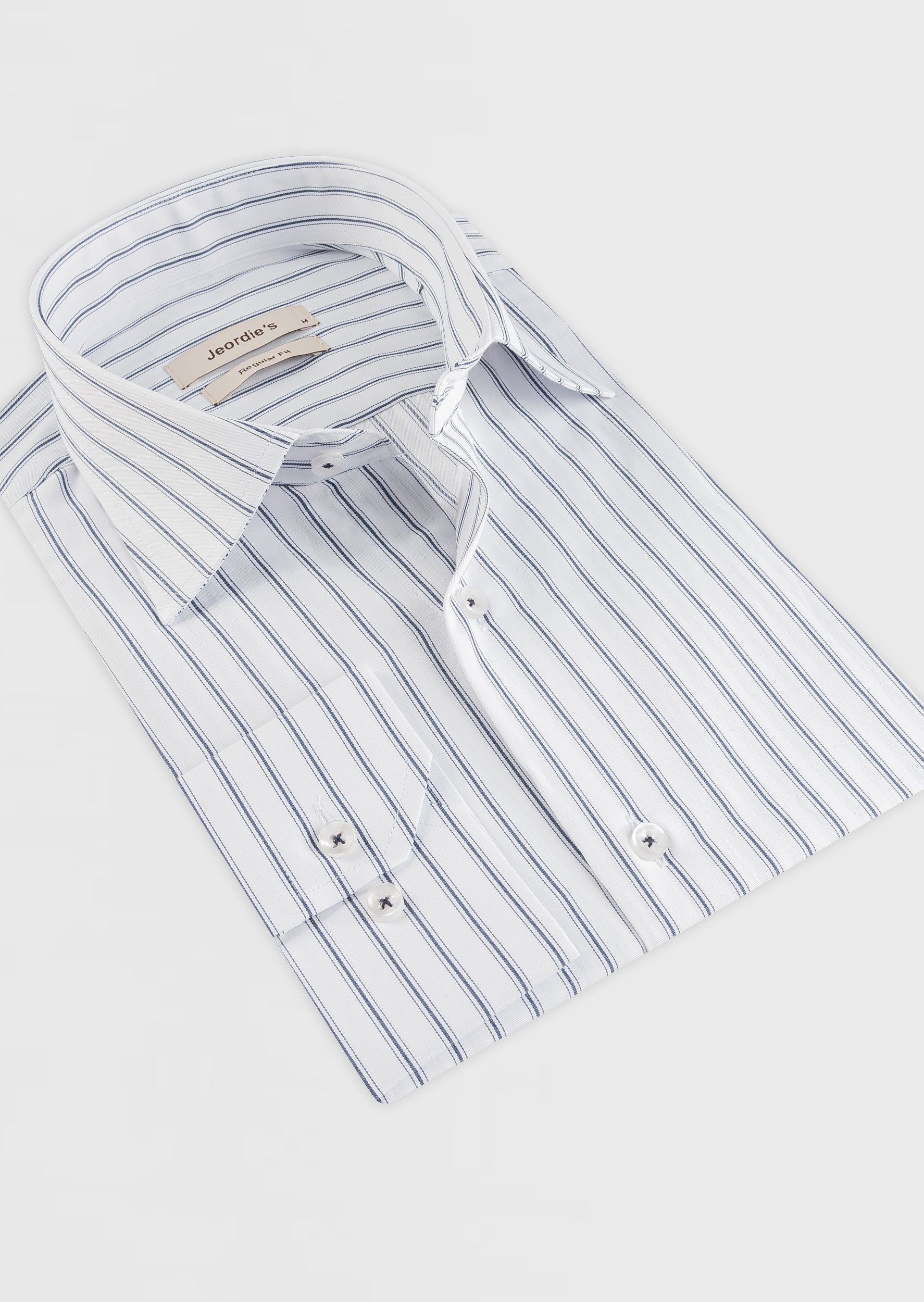 White - Navy Long Sleeve Shirt