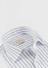 White - Navy Long Sleeve Shirt