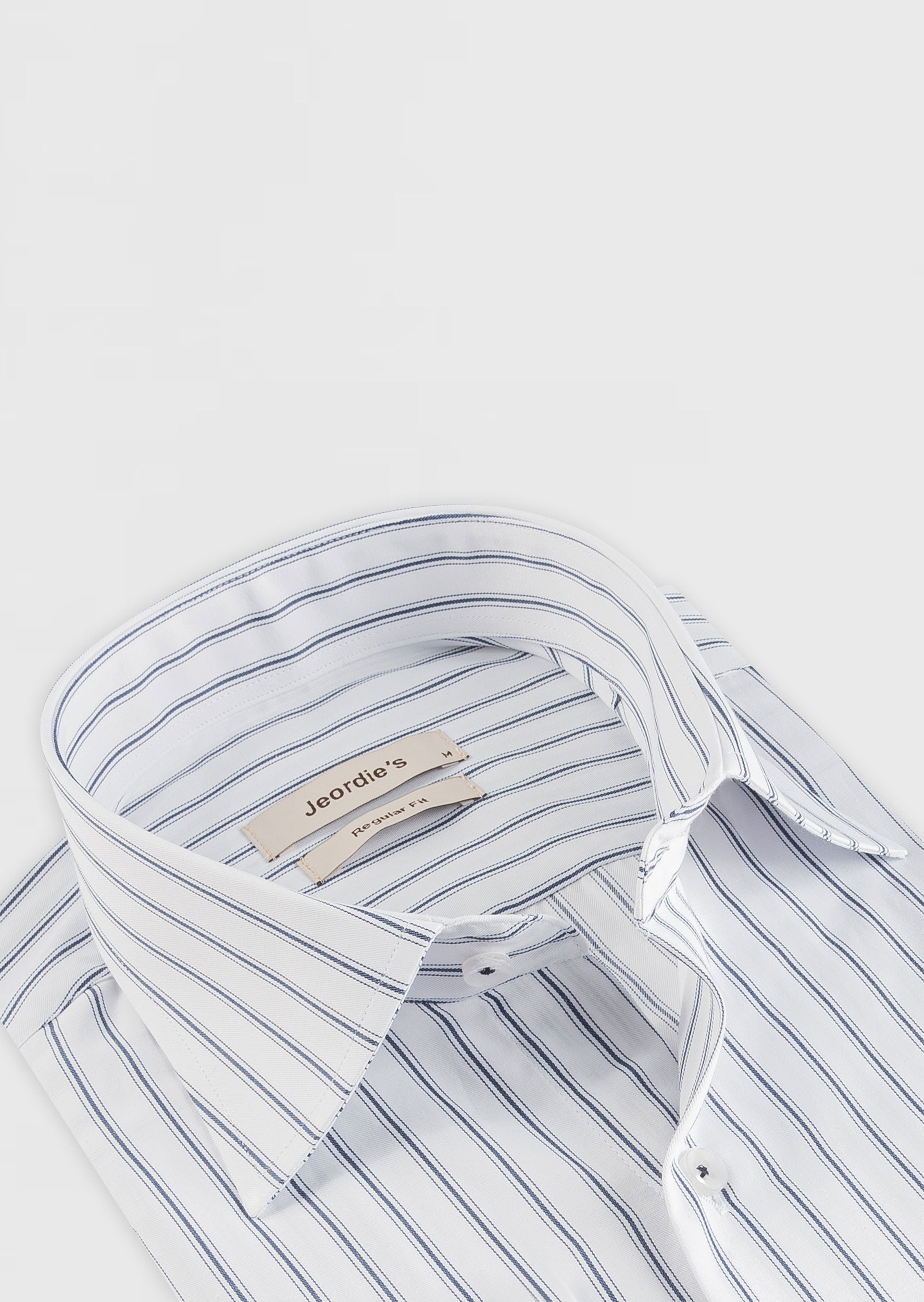 White - Navy Long Sleeve Shirt