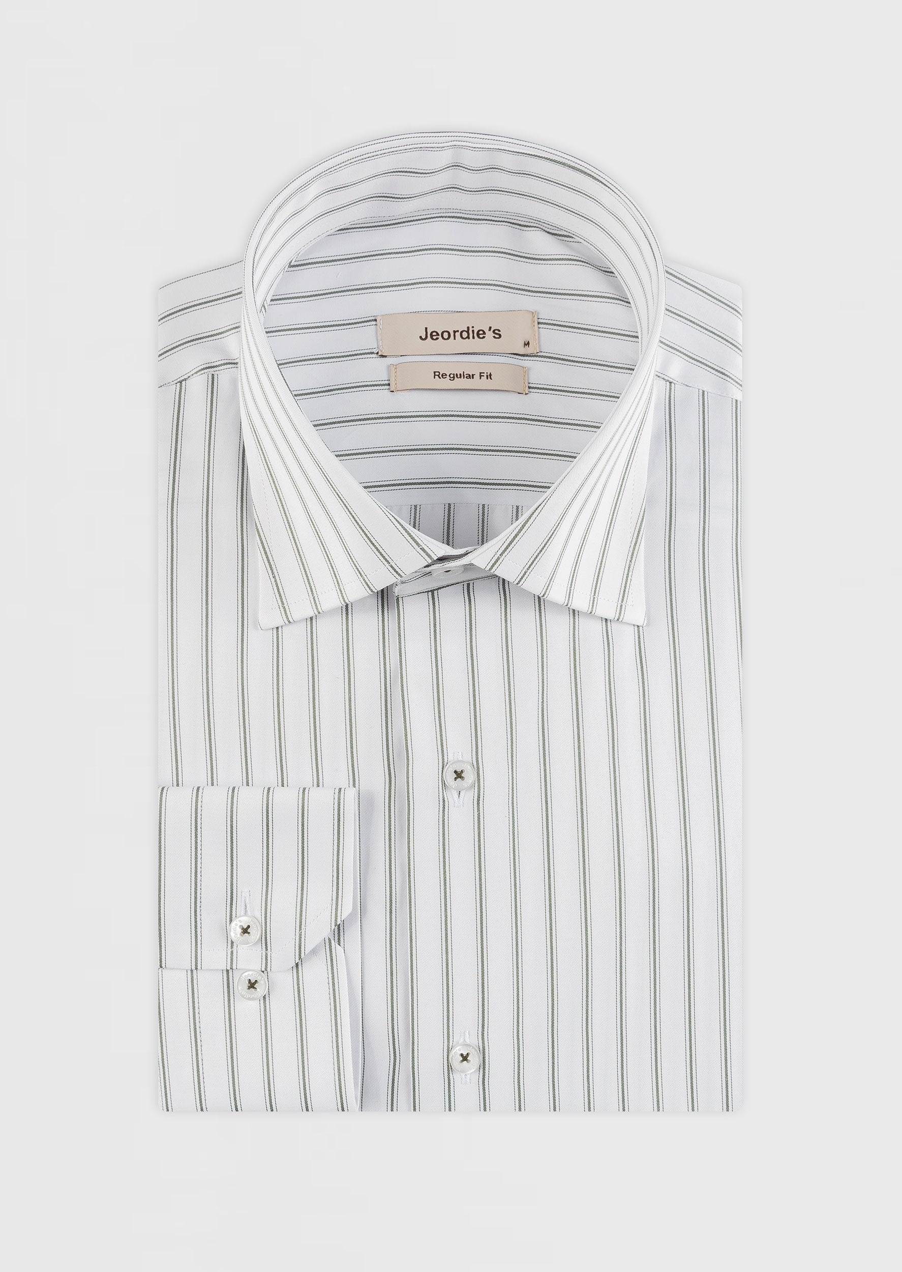 White - Khaki Long Sleeve Shirt