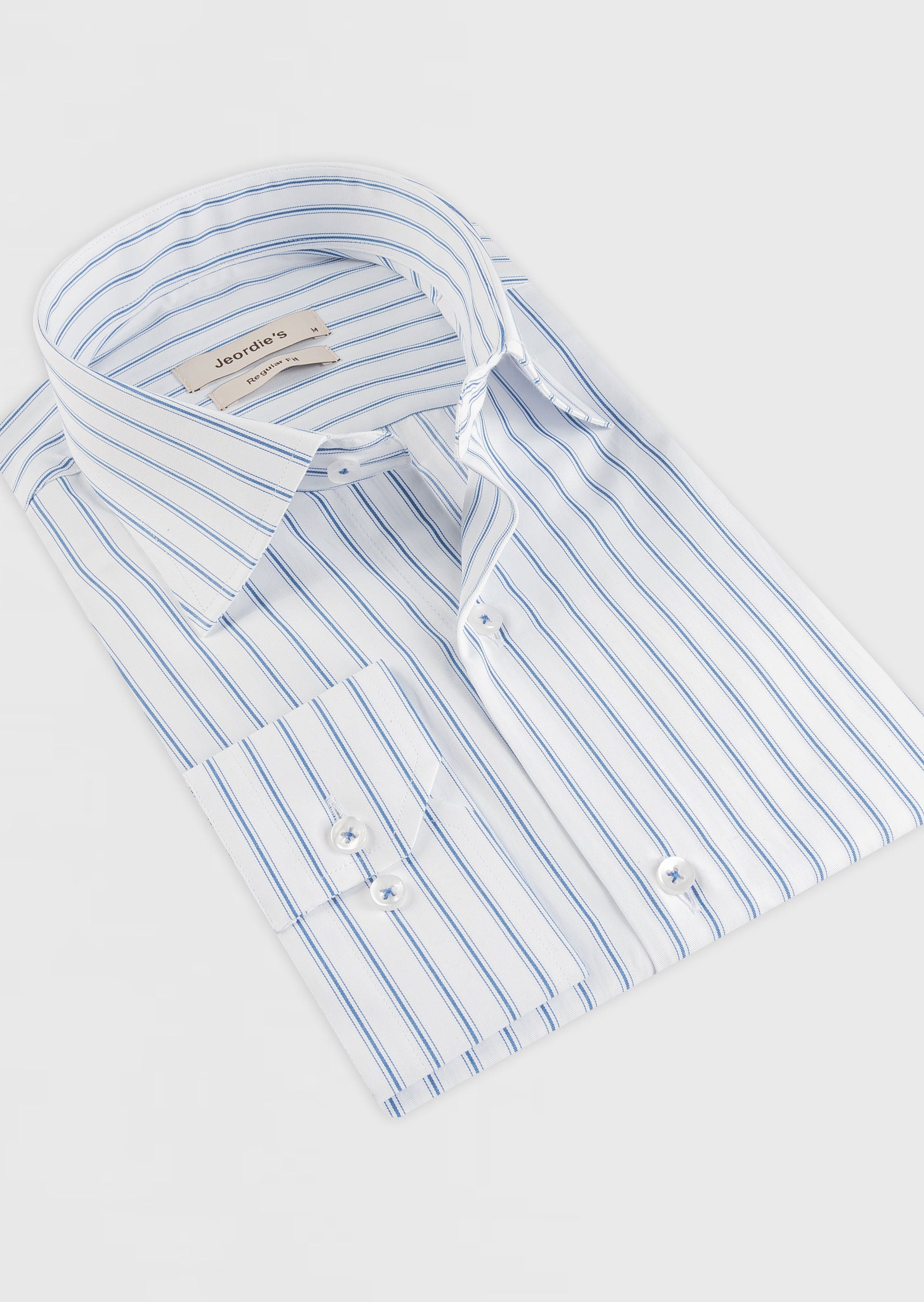 White - Indigo Long Sleeve Shirt