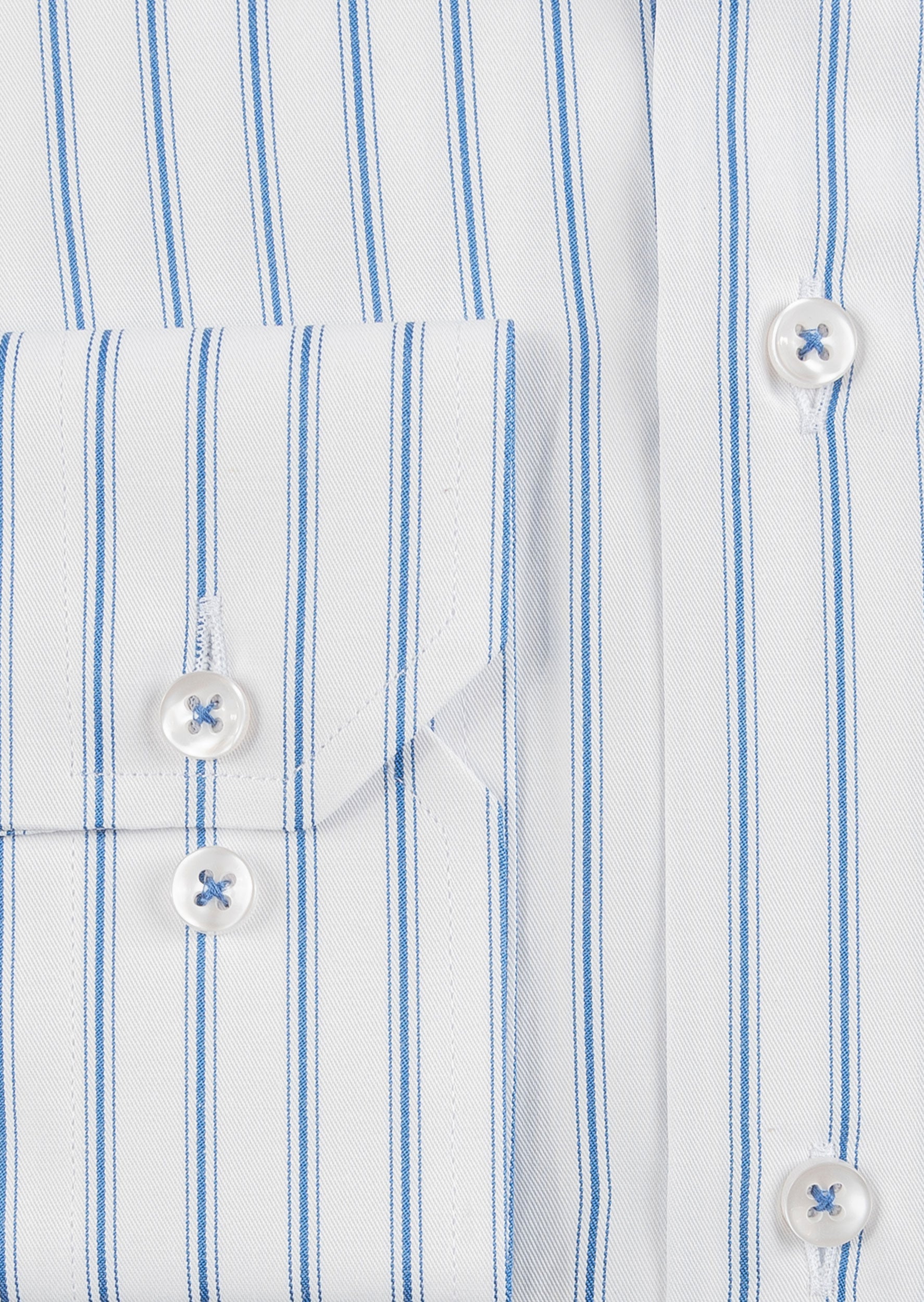 White - Indigo Long Sleeve Shirt