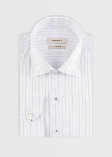 White - Brown Long Sleeve Shirt