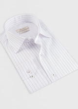 White - Brown Long Sleeve Shirt