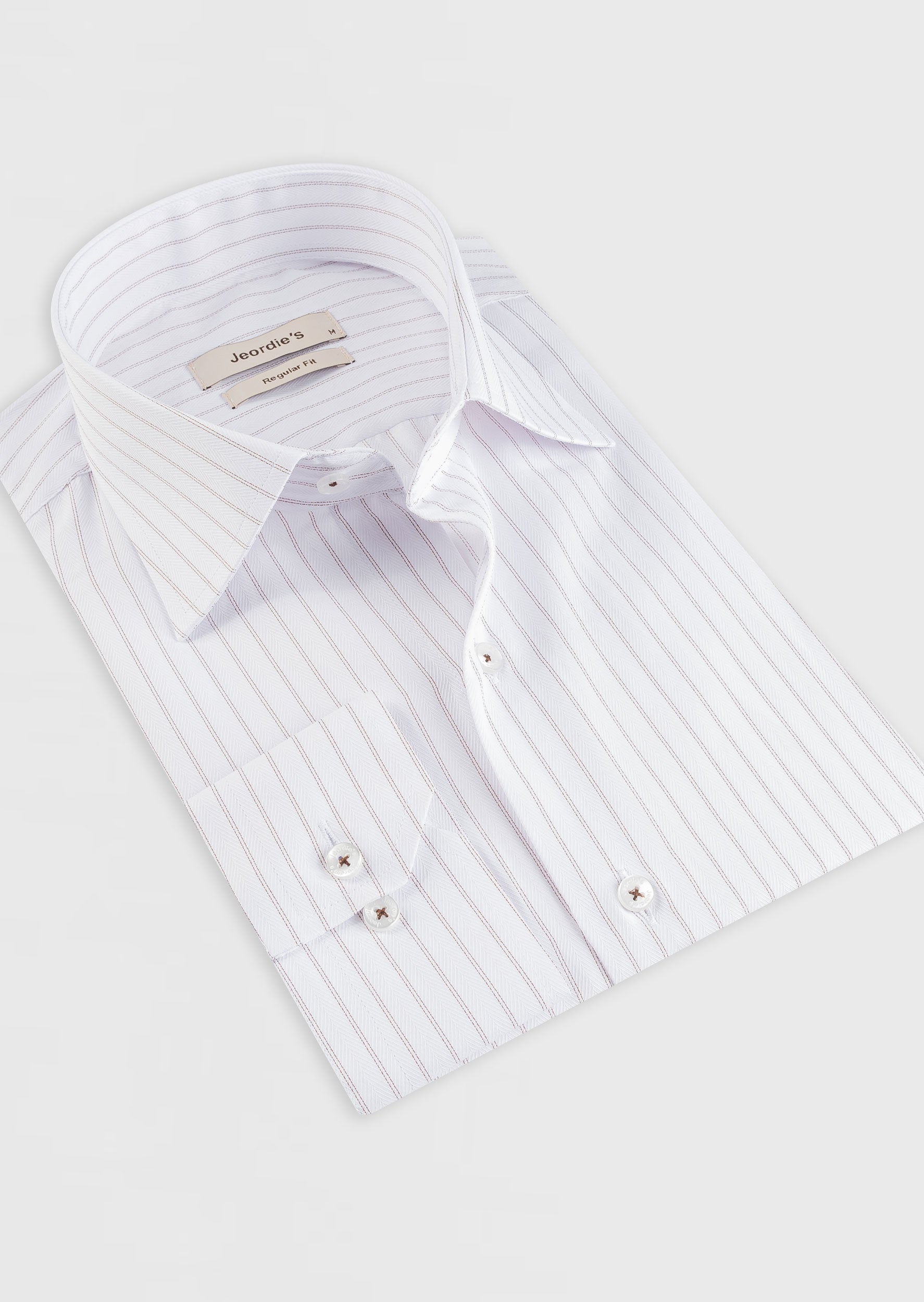 White - Brown Long Sleeve Shirt