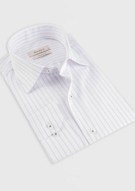 White - Brown Long Sleeve Shirt