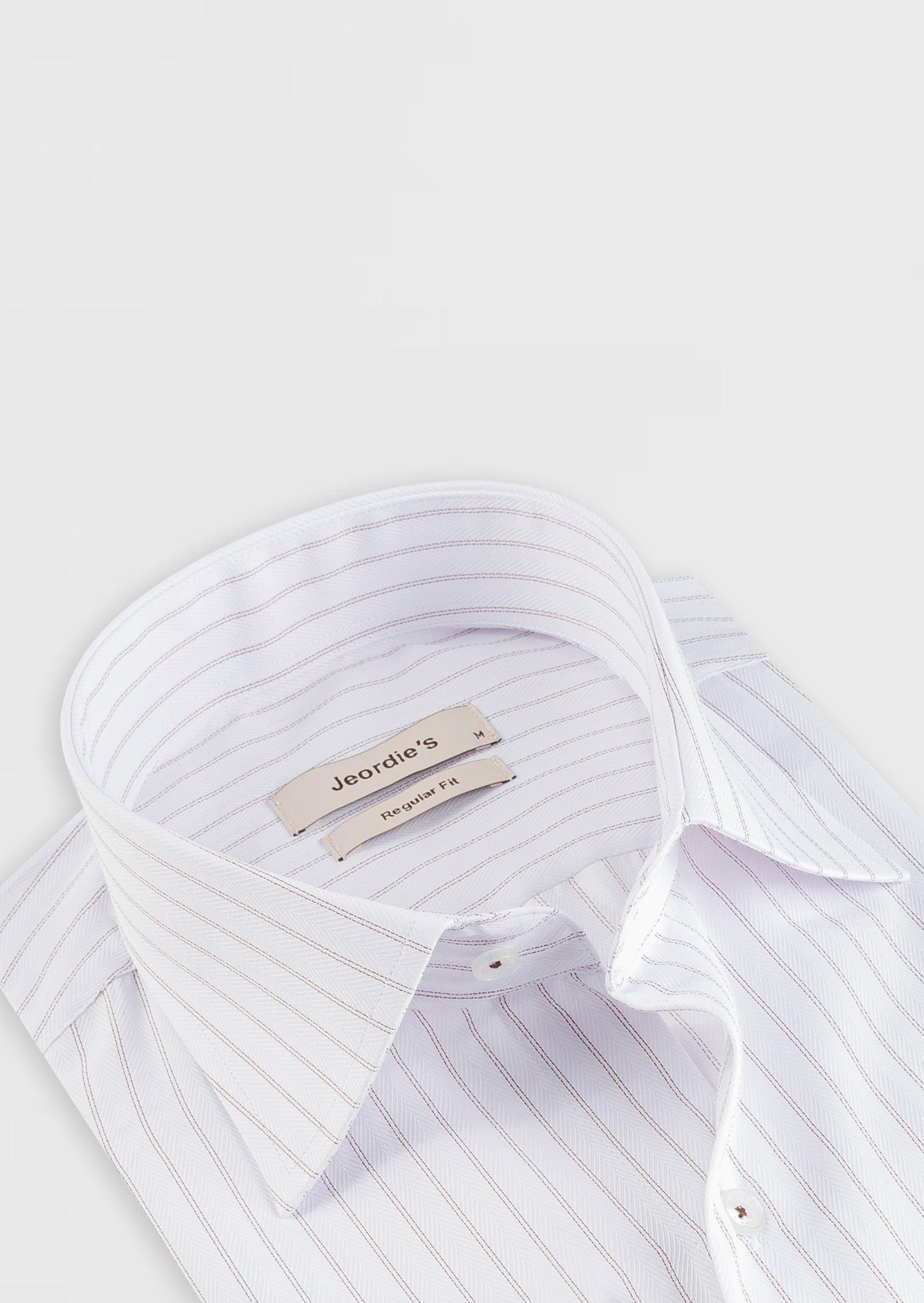 White - Brown Long Sleeve Shirt