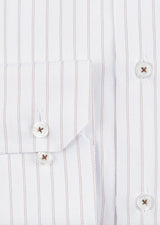 White - Brown Long Sleeve Shirt