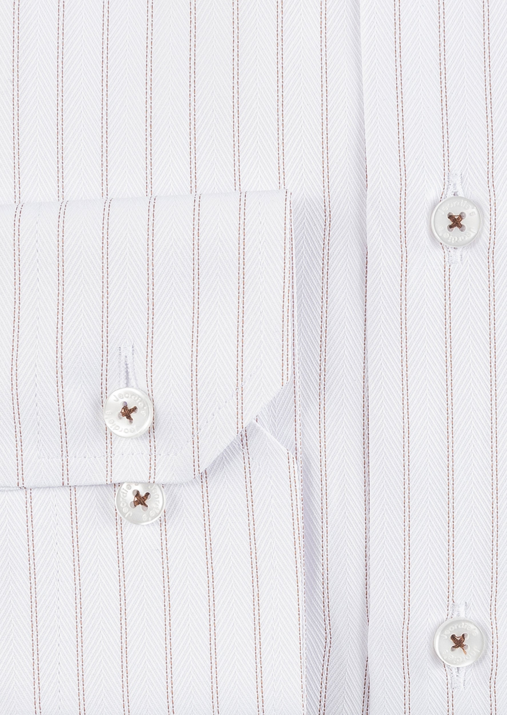 White - Brown Long Sleeve Shirt