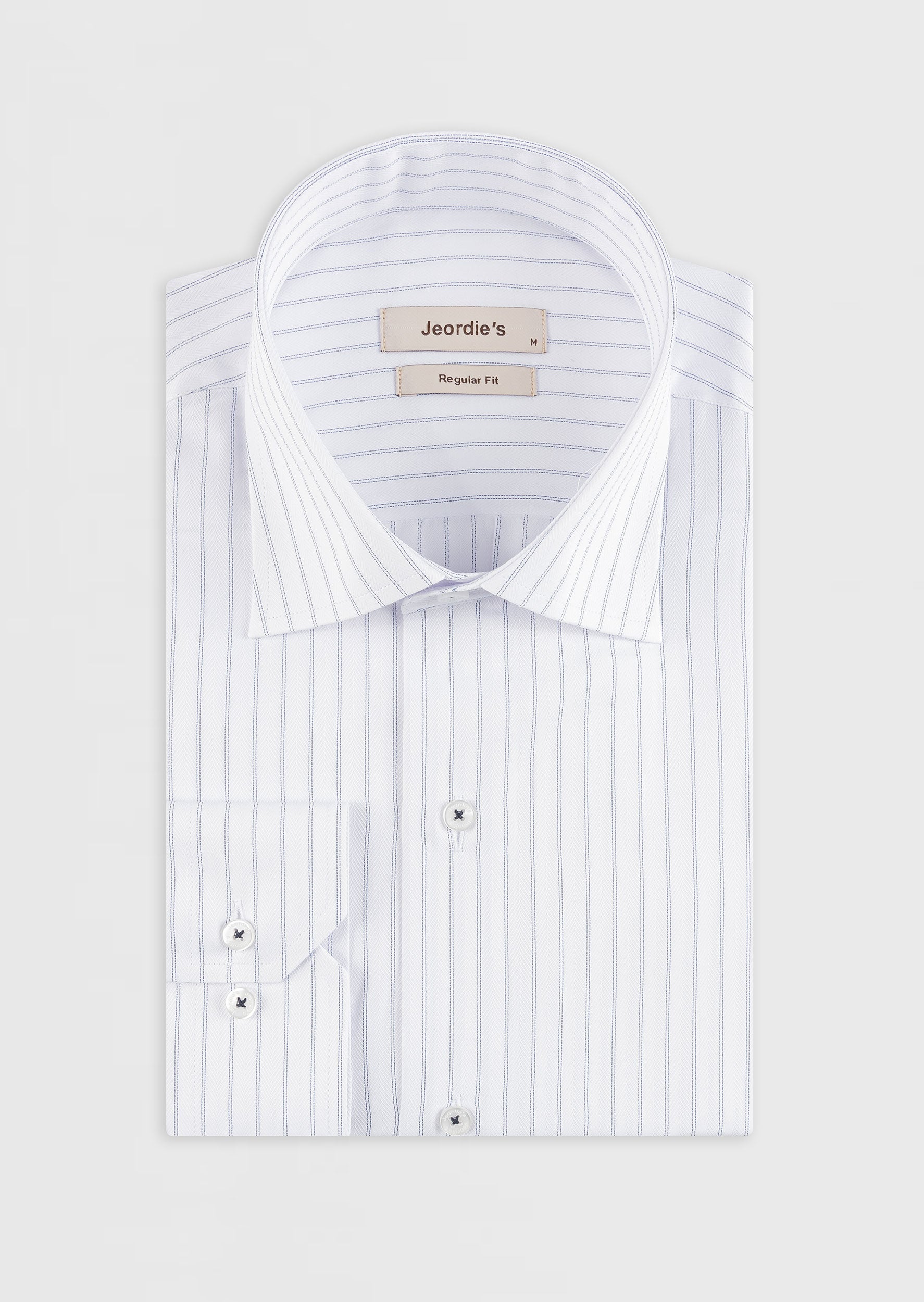 White - Navy Long Sleeve Shirt