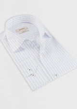 White - Navy Long Sleeve Shirt