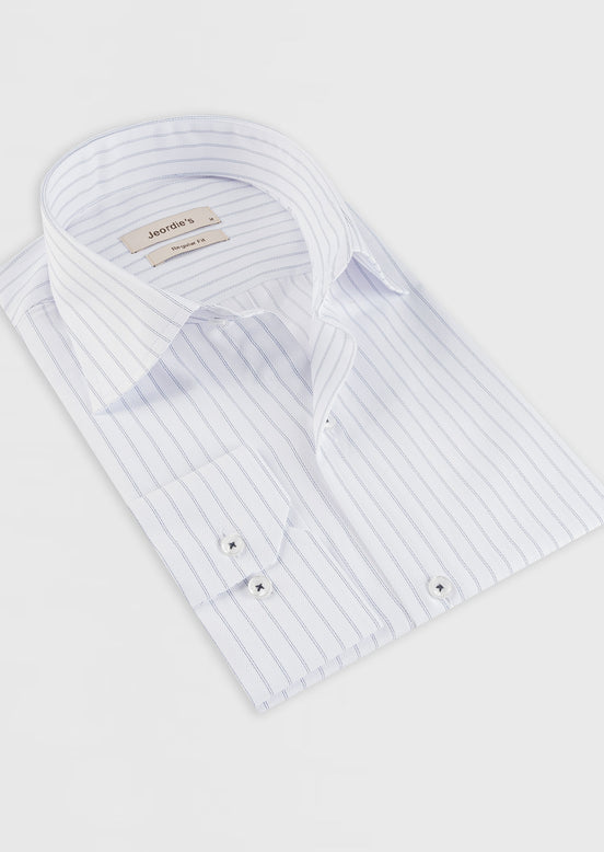 White - Navy Long Sleeve Shirt
