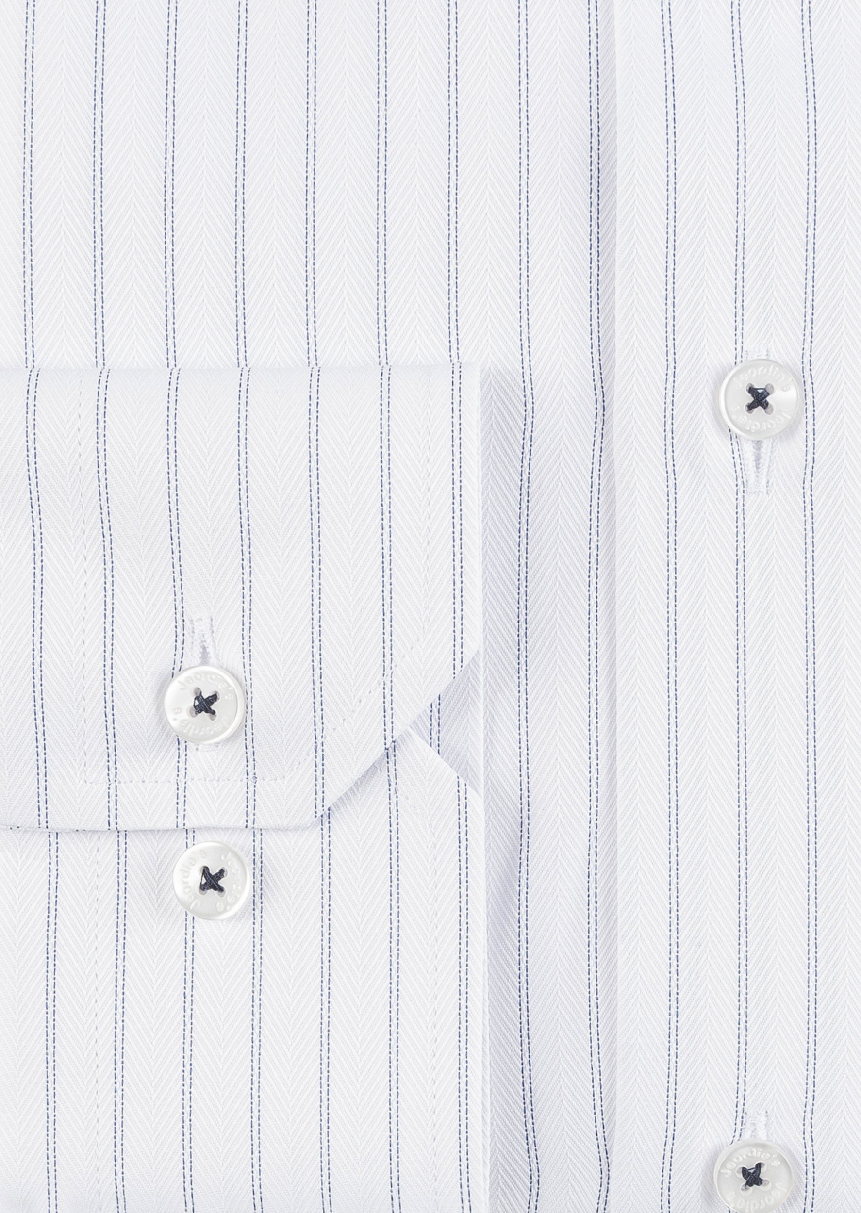 White - Navy Long Sleeve Shirt